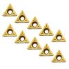 10pcs TCMT16T304 Carbide Inserts for 12 Inch Lathe Turning Tool Designed for Industrial Use with Easy Blade Replacement