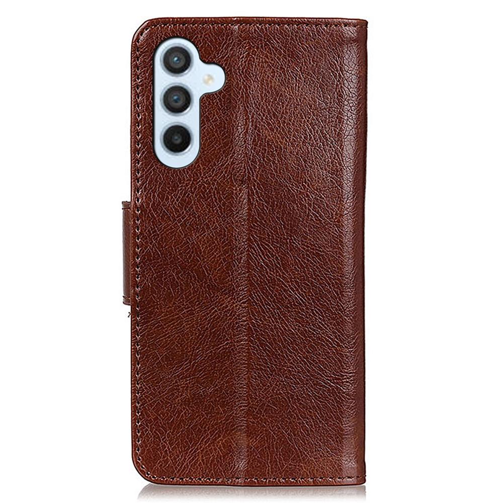 For Samsung Galaxy S26+ Phone Case Nappa Texture Split Leather Wallet Phone Cover
