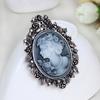 1X Vintage Cameo Victorian Style  Wedding Party Women Pendant Brooch Pin