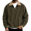 Men's Long Sleeve Loose Fit Shirt Jacket, Trendy Casual Thick Overshirt for Fall and Winter