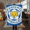 1pc leicester city Print Flannel Blanket, High quality Comfortable for All Seasons, Home Decor, Warmth and Comfort, Perfect for Christmas Gifts70