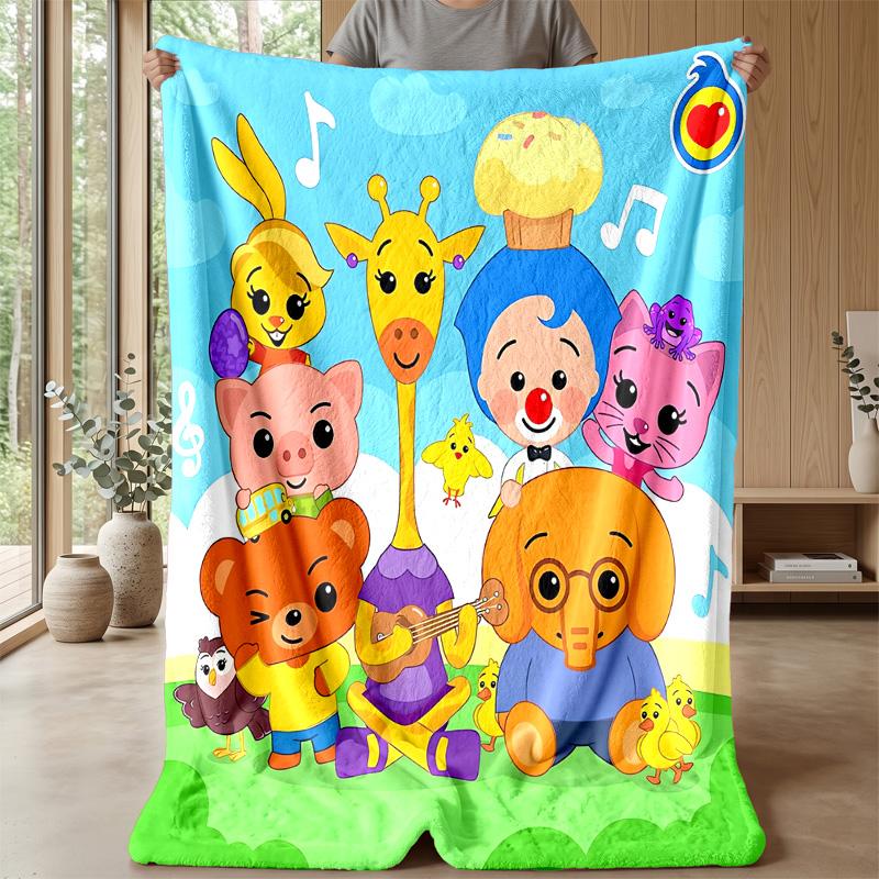 El Payaso Plim Plim Kuschelige Flanelldecke, Bequeme Warme Überwurfdecke für Schlafzimmer Sofa Heimgebrauch