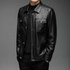 Leather Coat Men's Spring and Autumn New Korean Style Trendy Loose and Handsome Leather Jacket Clothes Youth