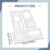 3 Pieces Flexible Record Templates Planner Stencil Set Handmade Versatile Stencils Drafting Tools