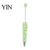 Handmade Craft Supplies for Adults DIY Beadable Pen, Bling Rhinestones And Faux Pearls Beaded Creative Gifts Sisters Black Ink Ballpoint Pen