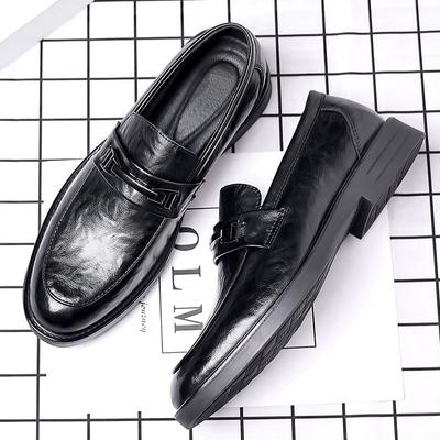 Skórzane buty męskie biznesowe formalne codzienne męskie nowe brytyjskie robocze koreańska wersja The Foot skórzane buty