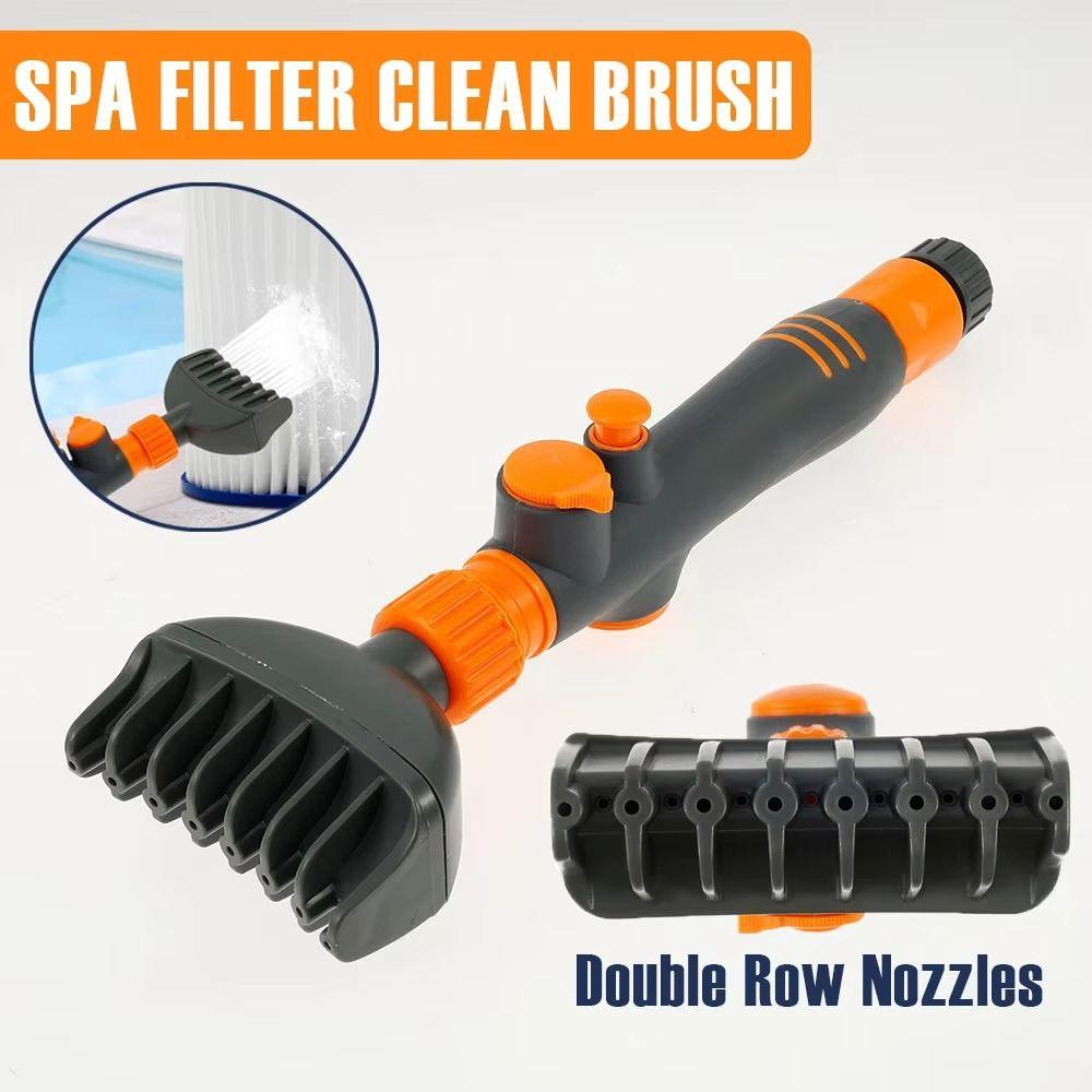 Removes Debris Pool Cartridge Cleaner Handheld Hot Tub Filter Clean Brush  Cleaning Tools