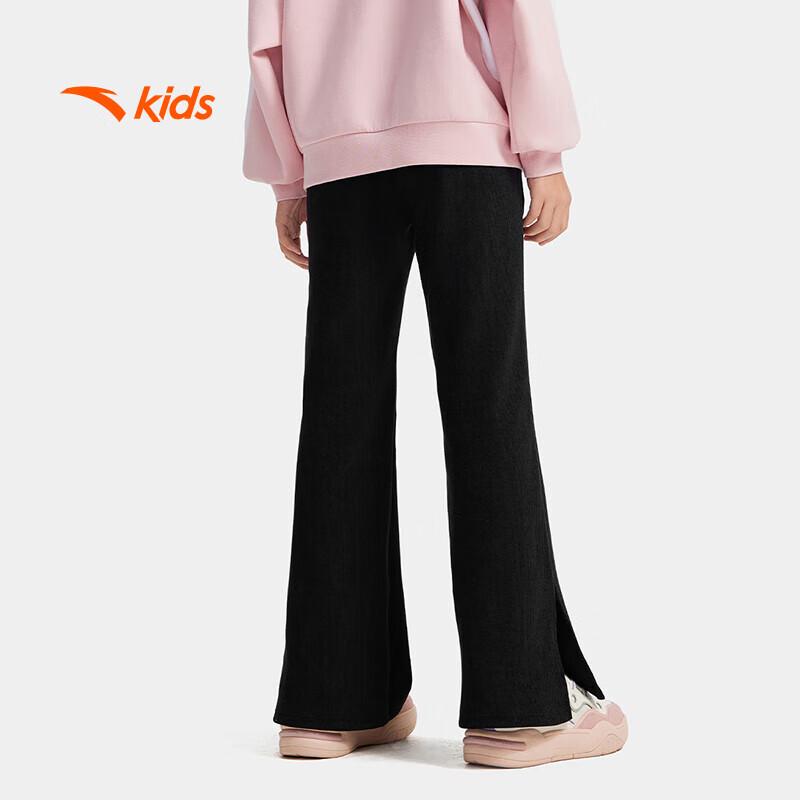 Anta Girls' 2025 Autumn Breathable Wide-Leg Knit Sports Pants A62537710