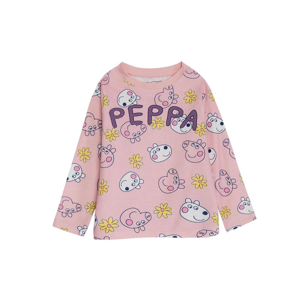 Peppa Pig Girls Character Long-Sleeved Long Pyjama Set (Pack of 2)
