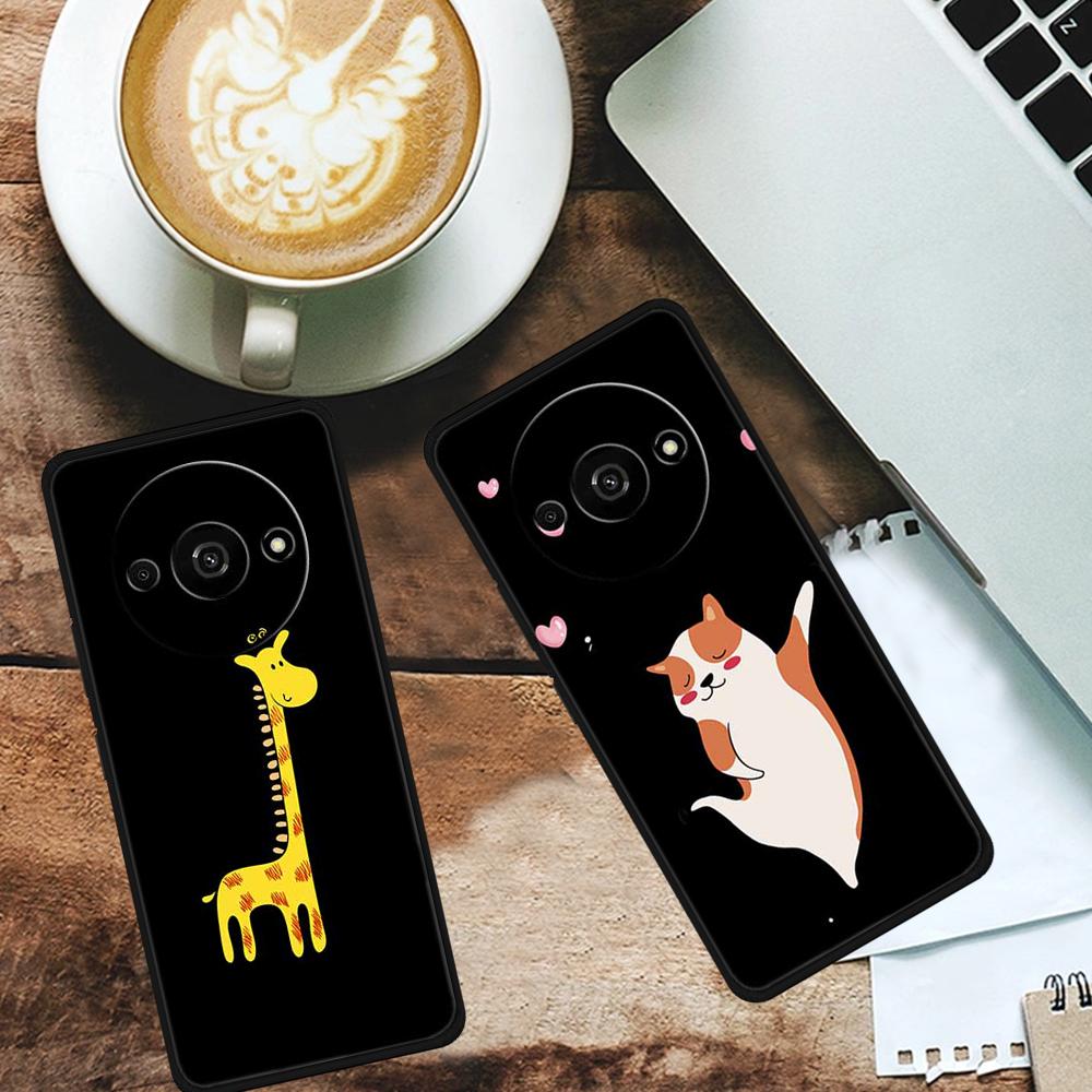 

For Xiaomi Redmi A3/Poco C61 4G Shockproof Case Pattern Print Soft TPU Phone Cover Live Laugh Love