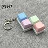 Office Stress Relief Colorful Keyboard Fidget Toys Mechanical Button Clicker Keychain Fingertip Sensory Toy Creative Decompress for Adults Work