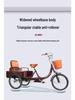 New Lightweight Manual Tricycle for Elderly - Adult Commuter & Cargo Bike