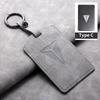 For Changan Deepal S7 SL03 NFC Card Sheepskin Car Key Case Remote Cover Shell Keychain Ring Holder Fob Bag Interior Accessories