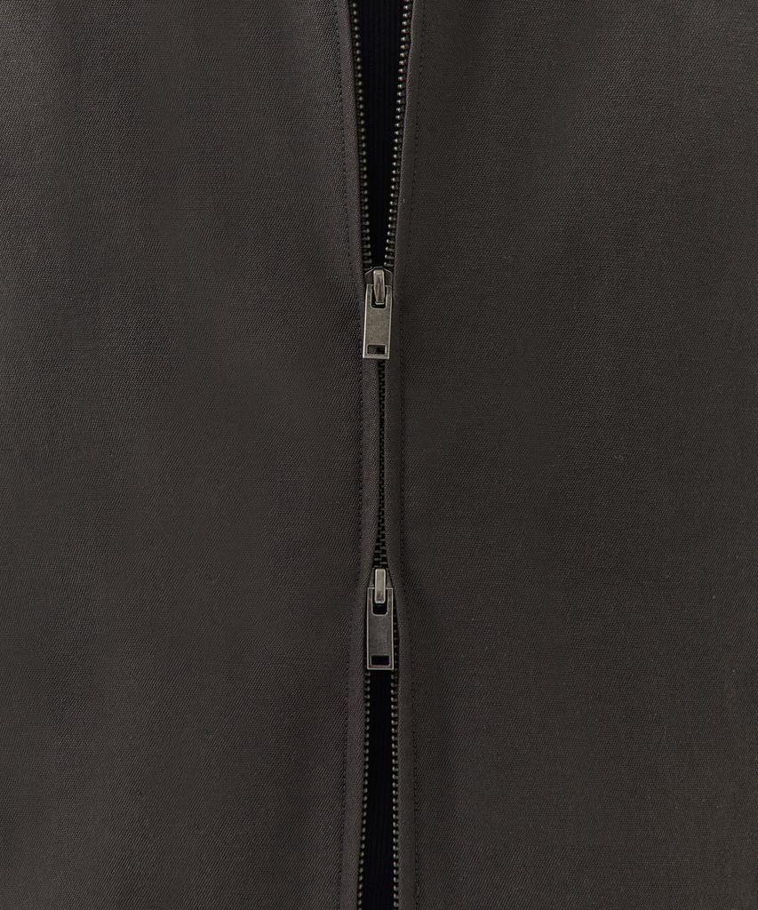 Musinsa Standard Linen Blend Minimal Blouson Jacket [Gunmetal]
