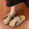 Fashion Aphixta 2025 New Summer Sewing Flat With Outside Slipper Women String Bead Lace Up Fashion Women Shoes Slip On Yellow Slides
