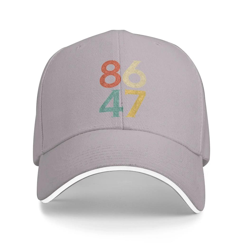 Vintage 80s Style 86 47 Anti President Sun Baseball Cap  Summer Casual Trucker Hat For Men Women Outdoor Sports Baseball Caps