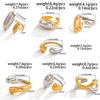 SHIXIN 7Pcs Trendy Geometric Mix Color Stainless Steel Finger Rings Women Punk Smooth Surface Irregular Adjustable Ring Jewelry