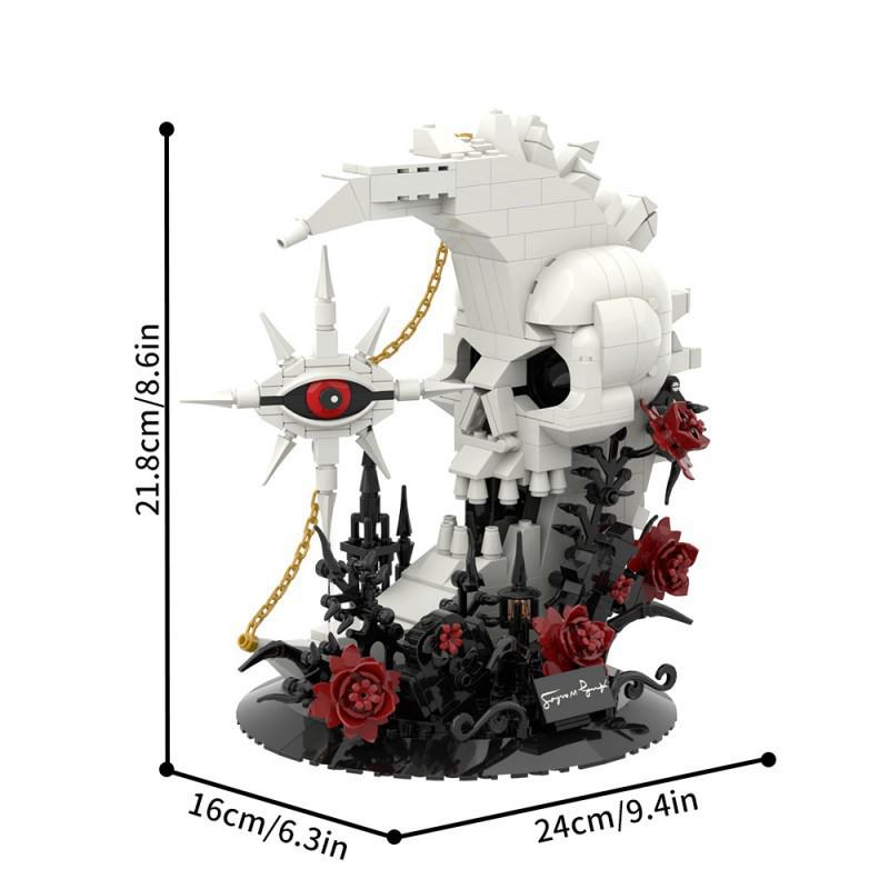 Gothic Skull Moon Star Building Blocks - Halloween Gift Set