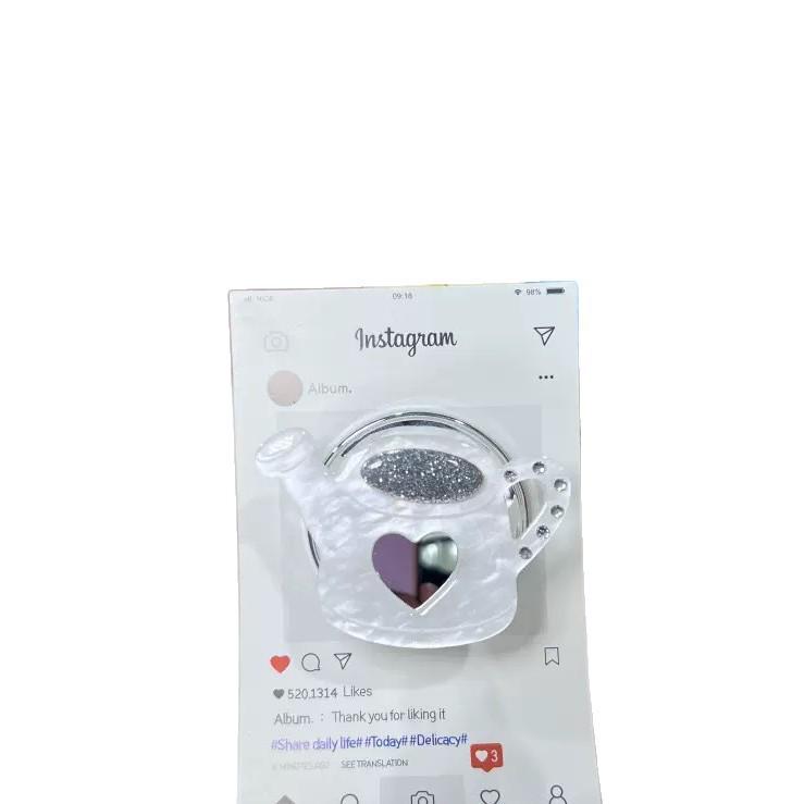 **MagSafe-Compatible Diamond Heart Kettle with Airbag Stand** Individual Packaging Bag