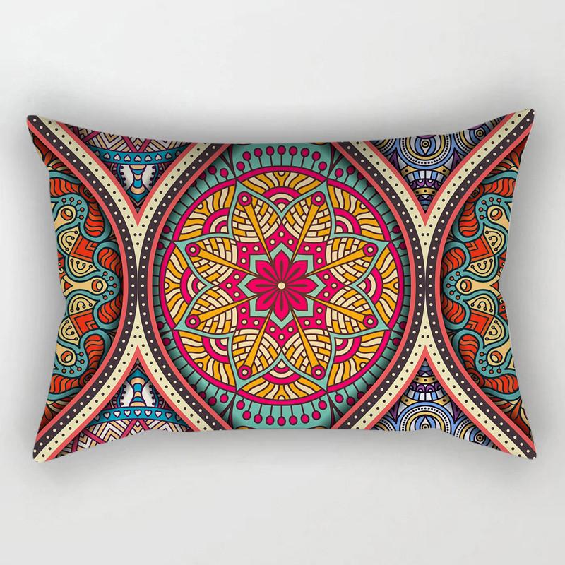 Mandala Cushion Cover 30x50 Polyester Vintage Pattern Pillowcover Decorative Sofa Cushions Throw Pillows Home Decor Pillowcase