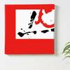 Japanese Calligraphy Art 57cm x Made in Stylish Interior Living Room Fabric Panel, 57cm, Large, Japan, Poster, Decor, Decor, Red, Simple, Ink, Panel,