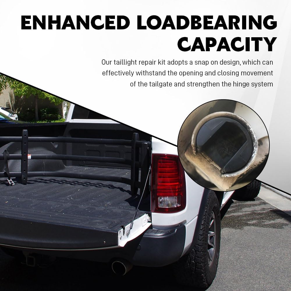 4PCS Tailgate Bushing Kit, Tailgate Hinge Kit, 55274936AE E7TZ 99430B22-A Vehicle Tail Gate Hinge Pivot Bushing Insert, Car Accessories for Ford F150