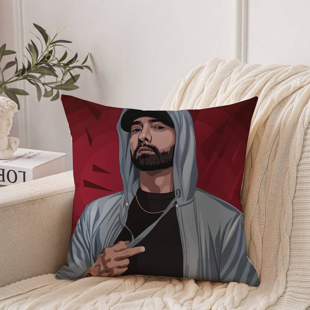 Eminem 8 Mile Hip Hop Rapper Pillow Case Home Decor Throw For Sofa Bed Car Room Decor Gift Idea