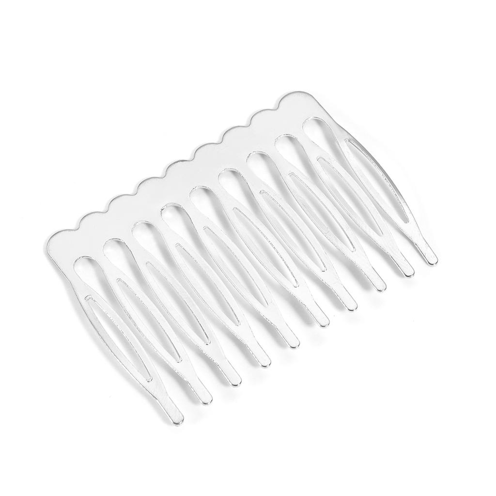 10pcs/lot 5 8 10Teeth Metal Hair Combs Gold Color Hairpins For Women Bridal Ornament DIY Wedding Hair Clips Headwear Accessories