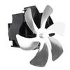 Wood Stove Fan Heat Powered 6 Blades Hanging Stove Fan Silent Flue Pipe Hanging Fireplace Fan Eco