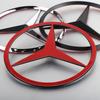 GLC GLB 70mm Car Front Engine Emblem Logo Stickers Accessorie For Mercedes Benz C E S Class W204 W205 W212 W213 W211 W220 W222