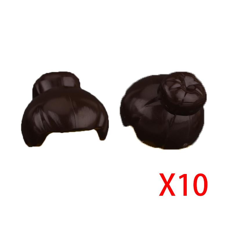 MOC City Building Blocks Figure Body Parts Creative Accessories Girl Hair Police Hat Scarf Beard Backpack MOC Bricks Toys T02