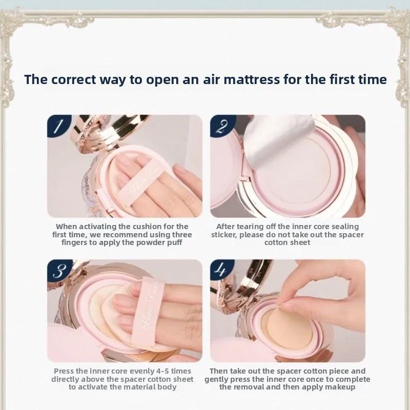 Flowerknows Bunny Garden Collection Cushion Cream Face Foundation Concealer Makeup Base Long Lasting Oil Control Whitening Cream