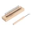 Wooden Knitting Loom with Loom Hook Wooden Knitting Loom Set for Scarf Sock Hat Shawl Tapestry DIY
