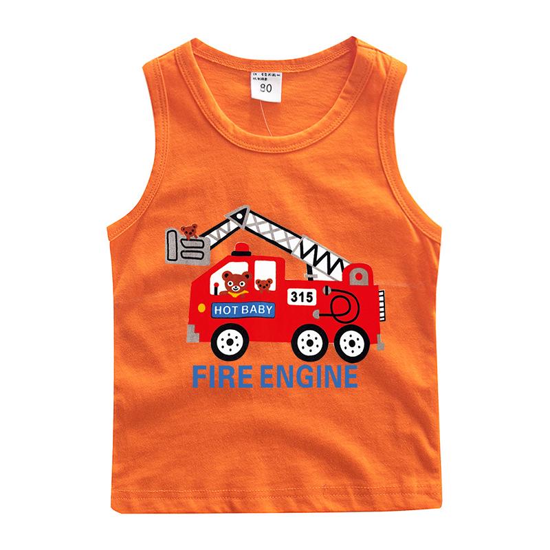 Boys' 100% Cotton Sleeveless Camisole - Trendy Summer T-Shirt Layer & Casual Vest