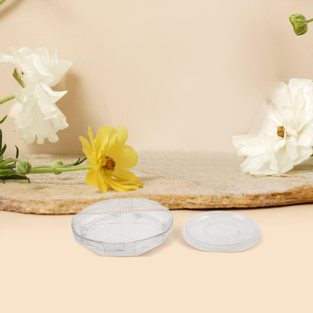10Pcs Eyelash Storage Box Circle Lash Organizer Compact Plastic Case Eyelash Packing Holder Empty Lash Container Travel