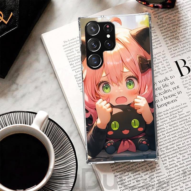 S-Spy Family Anya Cover For Samsung Galaxy S23 S22 S24 S25 Ultra S21 Plus S20 FE Phone Case S10 + S10E S25U Print Coque