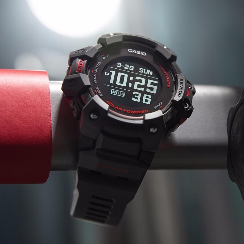 Casio G-SHOCK Series Heart Rate Monitoring GPS Smart Sensor LED Light Shockproof and Waterproof Sports Solar Quartz Movement Japanese GBD-H1000-8PRD