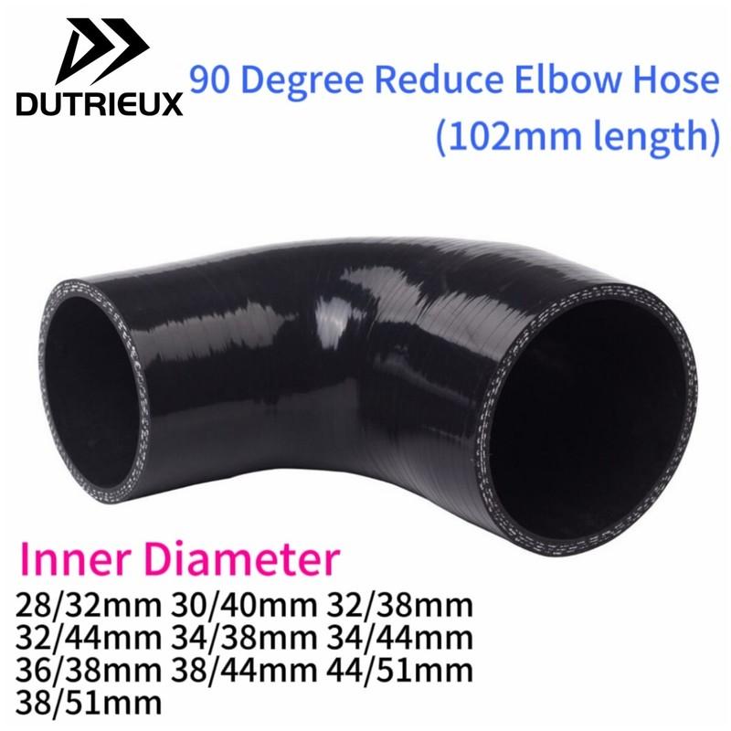 90 Degree Reducer Elbow General Silicone Coolant Intercooler Pipe Tube Hose 28mm 30mm 32mm 34mm 36mm 38mm 40mm 44mm 51mm ID 28-32mm 3ply
