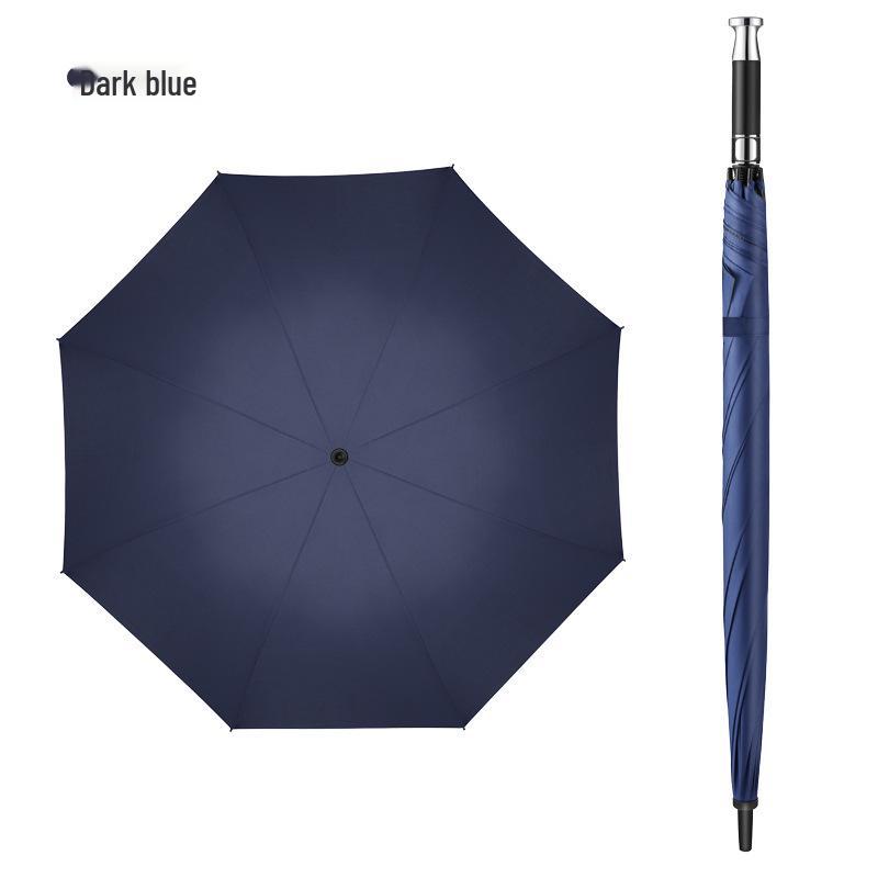 Long Handle 8-Rib Golf Umbrella - Automatic, Straight Handle, UV Protection, Rainproof for Sun and Rain