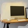 CGBE Desk Lamp with Clamp: LED Desk Lamp, Desk Stand, 18W, Table Lamp - Eye-Friendly, 60cm Wide, Wide Range, 3 Color Temperatures, 5 Dimmable Levels,