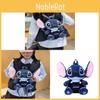 Stitch tegneserie plysjryggsekk med polstrede skulderstropper for daglig bruk