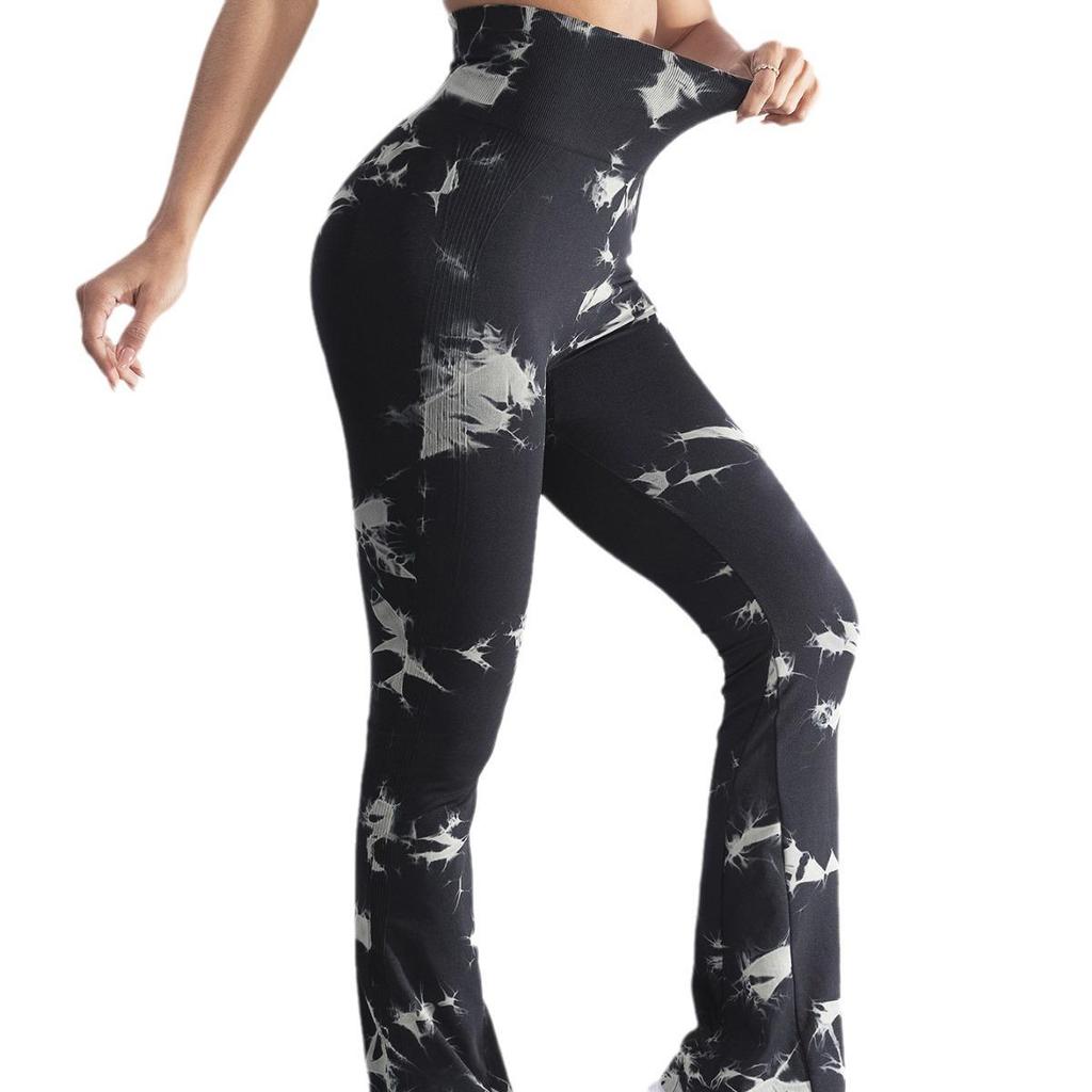 Women's Tie-Dye High Waist Wide-Leg Yoga Pants