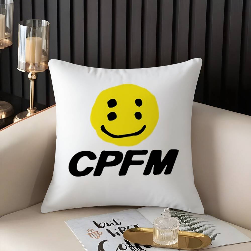 Pillow Case Luxury Smile C-Cpfm Home Dorm Chair Back Short Plush Double-sided Printing Office Nap Time Cushion Cover