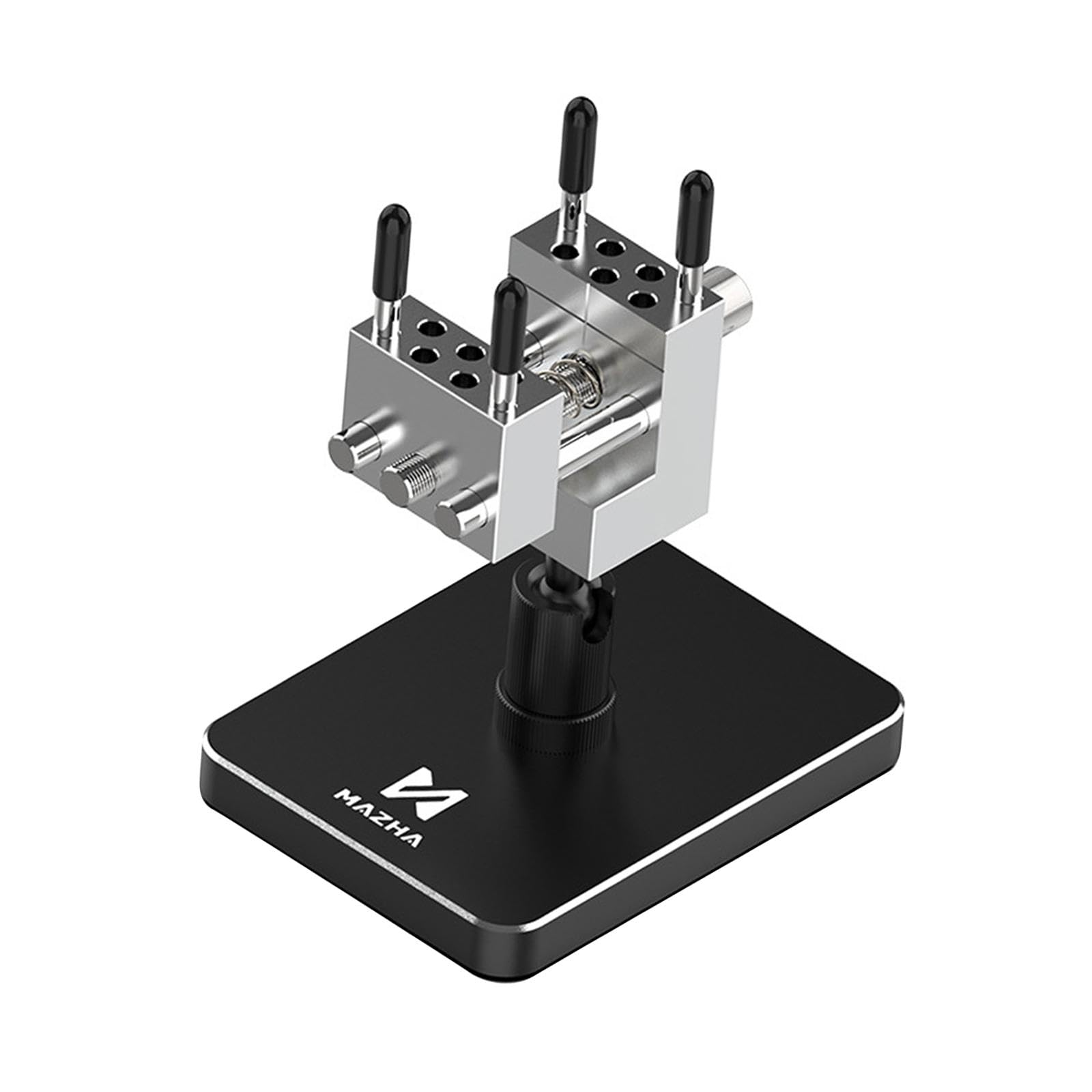 

KLKCMS Mini Bench DIY Model Making Table Vise Aluminum Model Making DIY Craft Modification Vise Workbench with Adjustable Clamp Mini Metal Tabletop