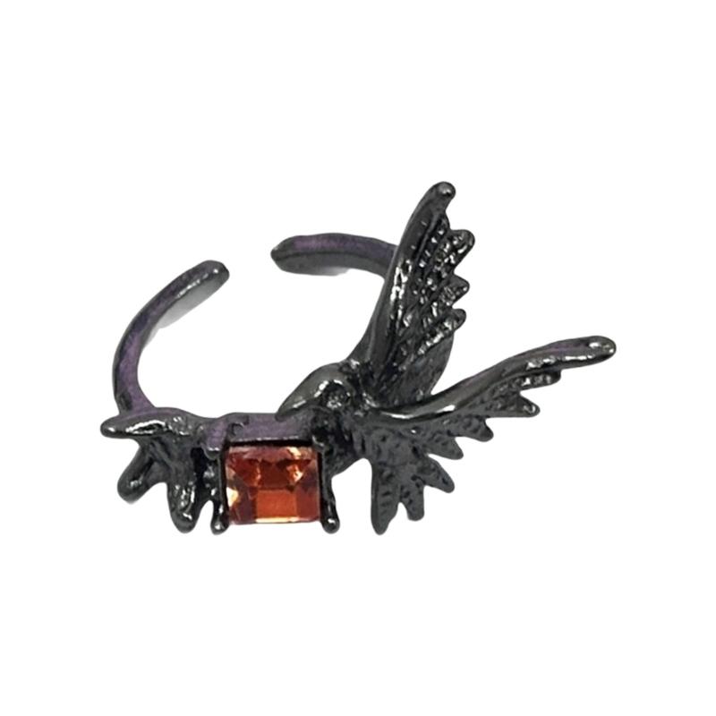 

Gothic Crow Ring Edgy Sweet Jewelry Unique Design Alternative Fashion Stylish Alloy Finger Accessory Gift 1