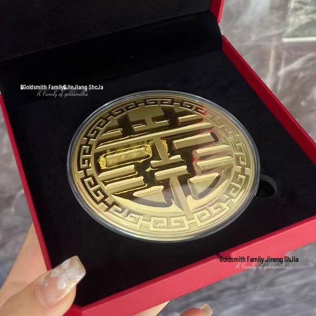 999 Pure Gold Princess Wealth Attracting Cake - Creative Fortune Gift with Gold Leaf