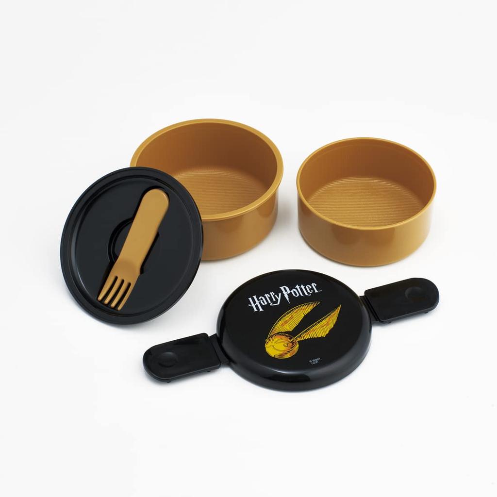 Skater Wizarding World Harry Potter Snitch Lunch Made In Japan Box, 500ml, 2-tier, Round, Antibacterial, (ONWR1AG-A)