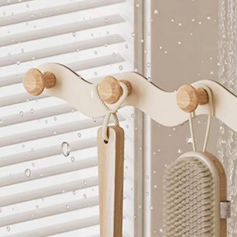 Adhesive Hooks No Drill Strong Load-Bearing Hooks Heavy Duty Space-Saving Corrosion-Resistant Hook for Bathroom Kitchen