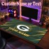 Green Bay Packers Customized Name Text Mouse Pad, Large Desk Mouse Mat Personalized Home Office Present
