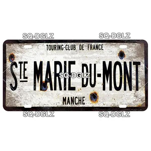 Vintage France City 15x30CM Plate Gemany War Tin Sign Bar Wall Decoration Metal Sign Home Decor Plaques Poster